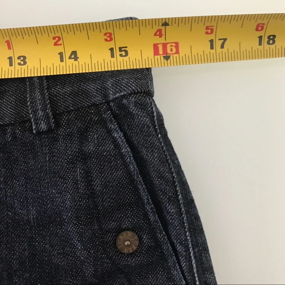 J. Crew Dark Denim Classic Mini Skirt